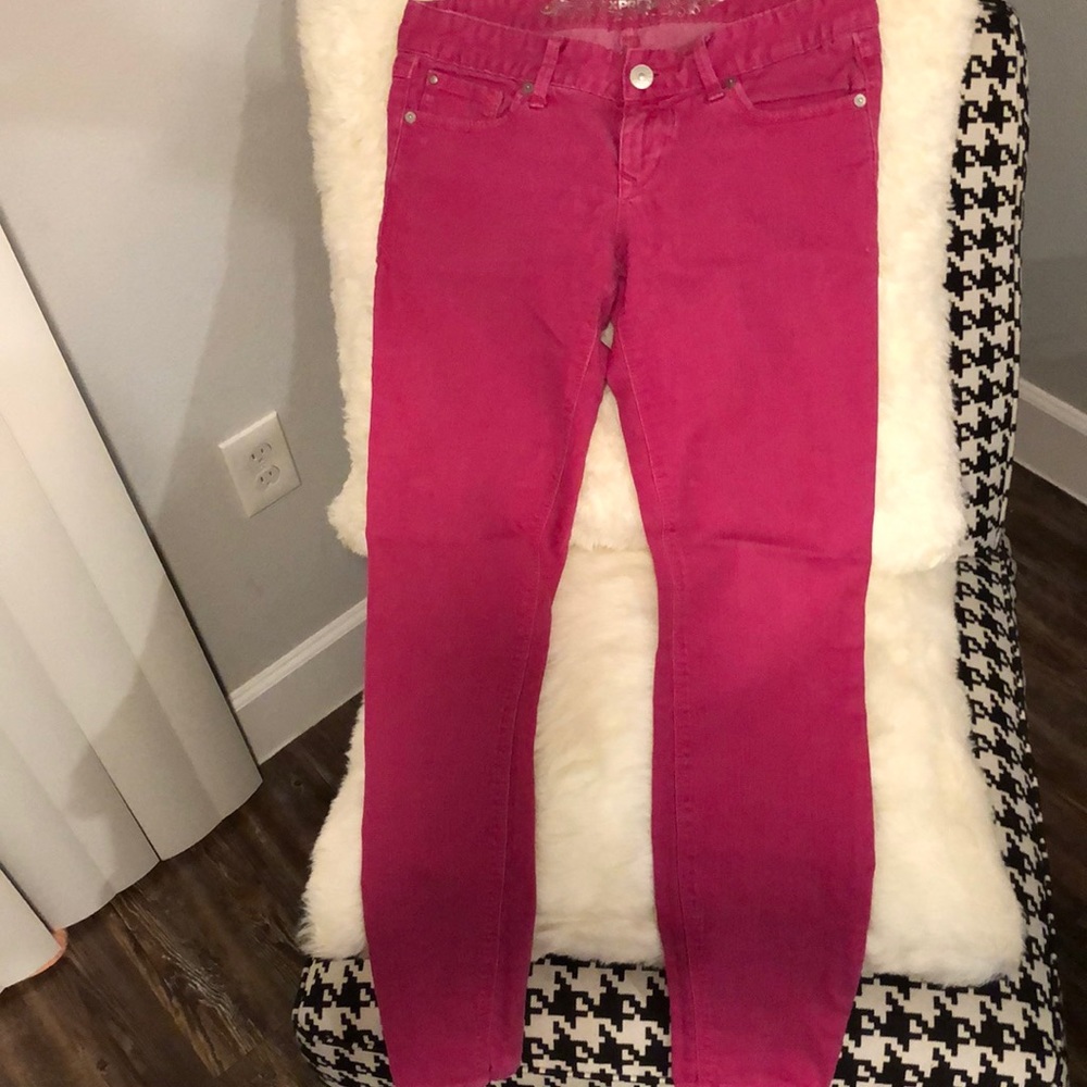 Colored Denim Skinny Leggings